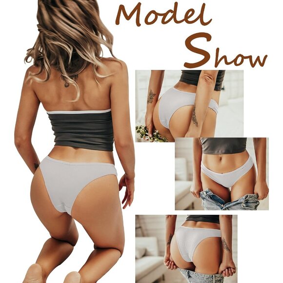 Women's Cotton Bikini Underwear Pack Soft Stretch Low Rise Hipster Stylish - Picture 4 of 6